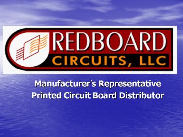 Manufacturers Representative