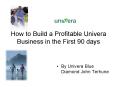 How to Build a Profitable Univera Business in the First 90 days PowerPoint PPT Presentation