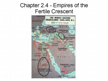 Chapter 2'4 Empires of the Fertile Crescent