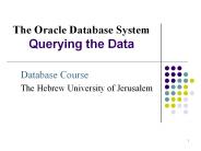 The%20Oracle%20Database%20System%20Querying%20the%20Data