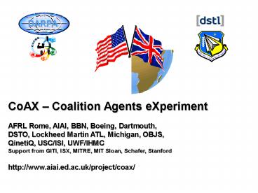 Coalition Agents eXperiment - The Coalition TIE