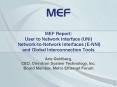 MEF Report: User to Network Interface UNI NetworktoNetwork Interfaces ENNI and Global Interconnectio PowerPoint PPT Presentation