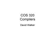 COS 320 Compilers