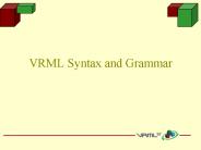 VRML Syntax and Grammar