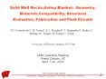Solid Wall Recirculating Blanket: Geometry, Materials Compatibility, Structural Evaluation, Fabrication and Fluid Circuits PowerPoint PPT Presentation