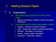 Reading Research Papers