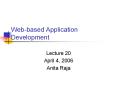 Web-based Application Development PowerPoint PPT Presentation