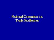 National Committee on Trade Facilitation