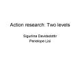 Action research: Two levels PowerPoint PPT Presentation