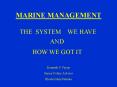 MARINE MANAGEMENT PowerPoint PPT Presentation