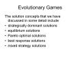 Evolutionary Games PowerPoint PPT Presentation
