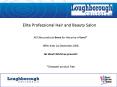 Elite Professional Hair and Beauty Salon PowerPoint PPT Presentation