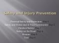 Safety and Injury Prevention PowerPoint PPT Presentation