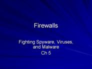 Firewalls