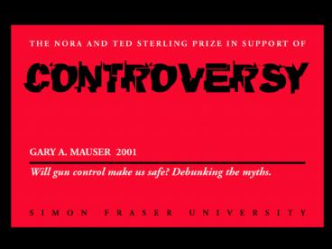 PowerPoint Presentation Sterling Prize Presentation