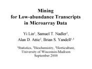 Mining for Low-abundance Transcripts in Microarray Data