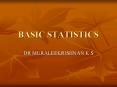 BASIC STATISTICS PowerPoint PPT Presentation