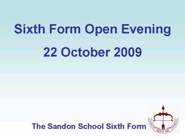 The Sandon School Sixth Form