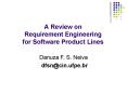 A Review on Requirement Engineering for Software Product Lines PowerPoint PPT Presentation