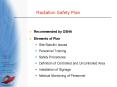 Radiation Safety Plan PowerPoint PPT Presentation
