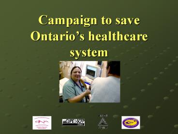 Campaign to save Ontario