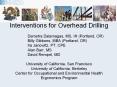 Interventions for Overhead Drilling PowerPoint PPT Presentation
