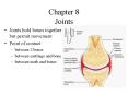 Chapter 8 Joints PowerPoint PPT Presentation