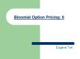Binomial Option Pricing: II
