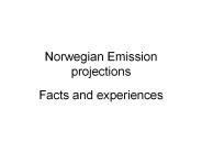 Norwegian Emission projections