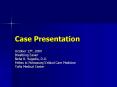 Case Presentation PowerPoint PPT Presentation