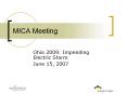 Ohio 2009: Impending Electric Storm PowerPoint PPT Presentation