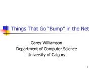 Things That Go Bump in the Net