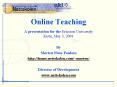Online Teaching PowerPoint PPT Presentation