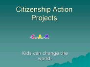 Citizenship Action Projects