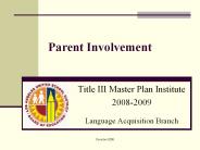 Parent Involvement