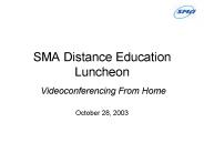 SMA Distance Education Luncheon