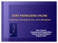 JOINT KNOWLEDGE ONLINE PowerPoint PPT Presentation