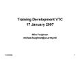 Training Development VTC PowerPoint PPT Presentation