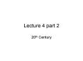 Lecture 4 part 2 PowerPoint PPT Presentation