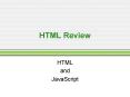 HTML Review PowerPoint PPT Presentation