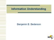 Information Understanding