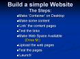 Build a simple Website The Steps: PowerPoint PPT Presentation