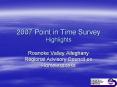 2007 Point in Time Survey Highlights PowerPoint PPT Presentation