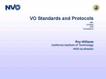 VO Standards and Protocols