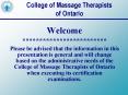 College of Massage Therapists of Ontario PowerPoint PPT Presentation