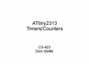 ATtiny2313 Timers/Counters