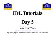IDL Tutorials