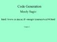 Code Generation PowerPoint PPT Presentation