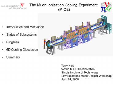 The Muon Ionization Cooling Experiment MICE