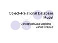 ObjectRelational Database Model PowerPoint PPT Presentation